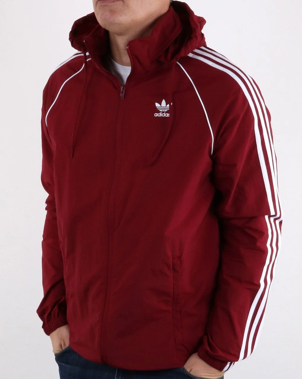 Adidas Originals Superstar Windbreaker Collegiate Burgundy - Image 3