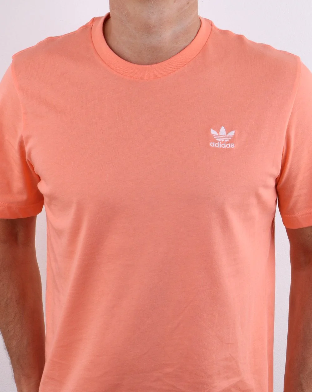 Adidas Originals T Shirt Chalk Coral - Image 4