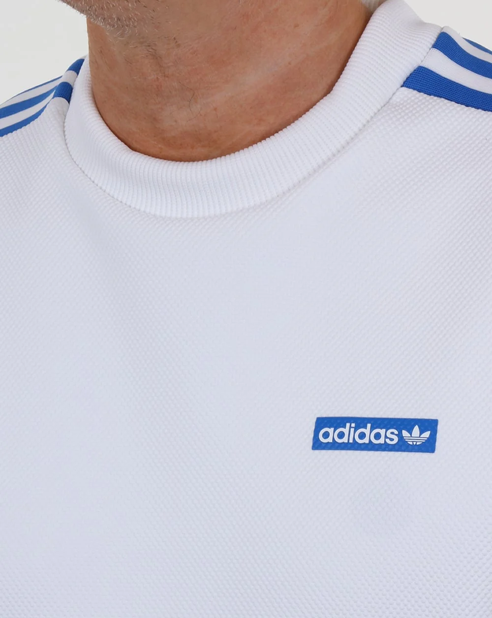 Adidas Originals Tennoji Crew Sweat White/Blue - Image 2