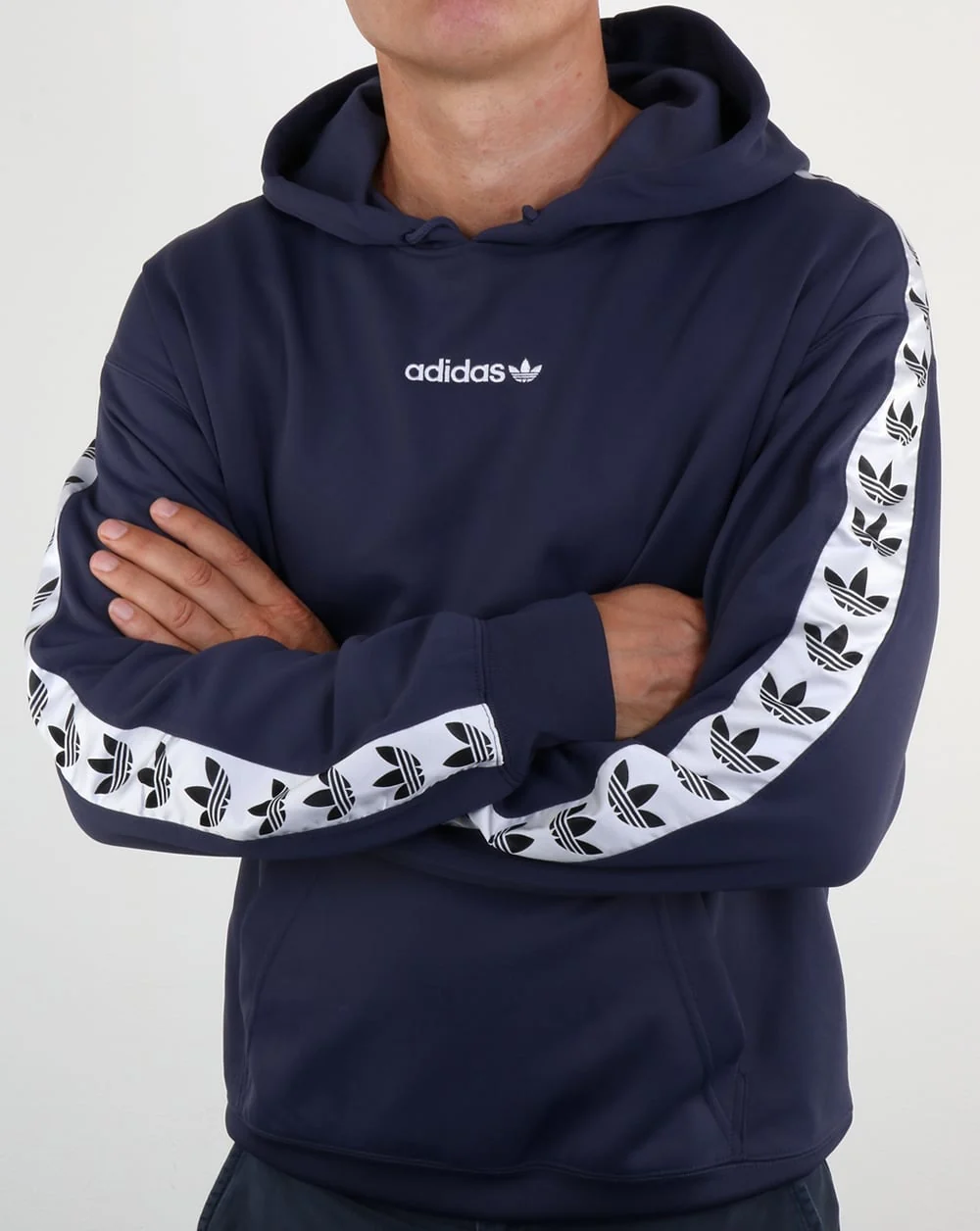Adidas Originals TNT Tape Hoody Trace Blue/White - Image 3