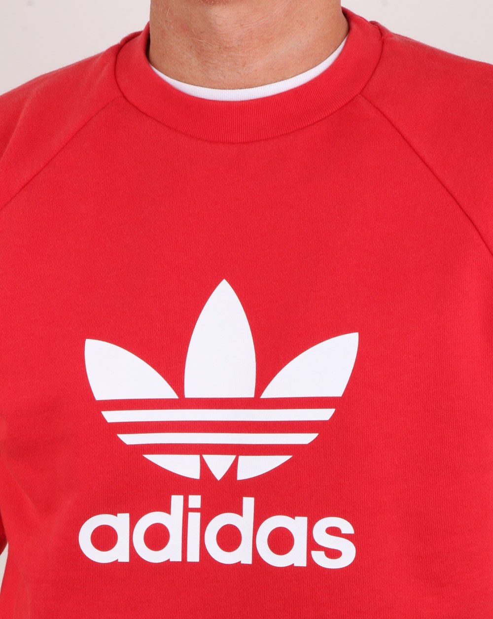 Adidas Originals Trefoil Crew Sweat Collegiate Red - Image 2