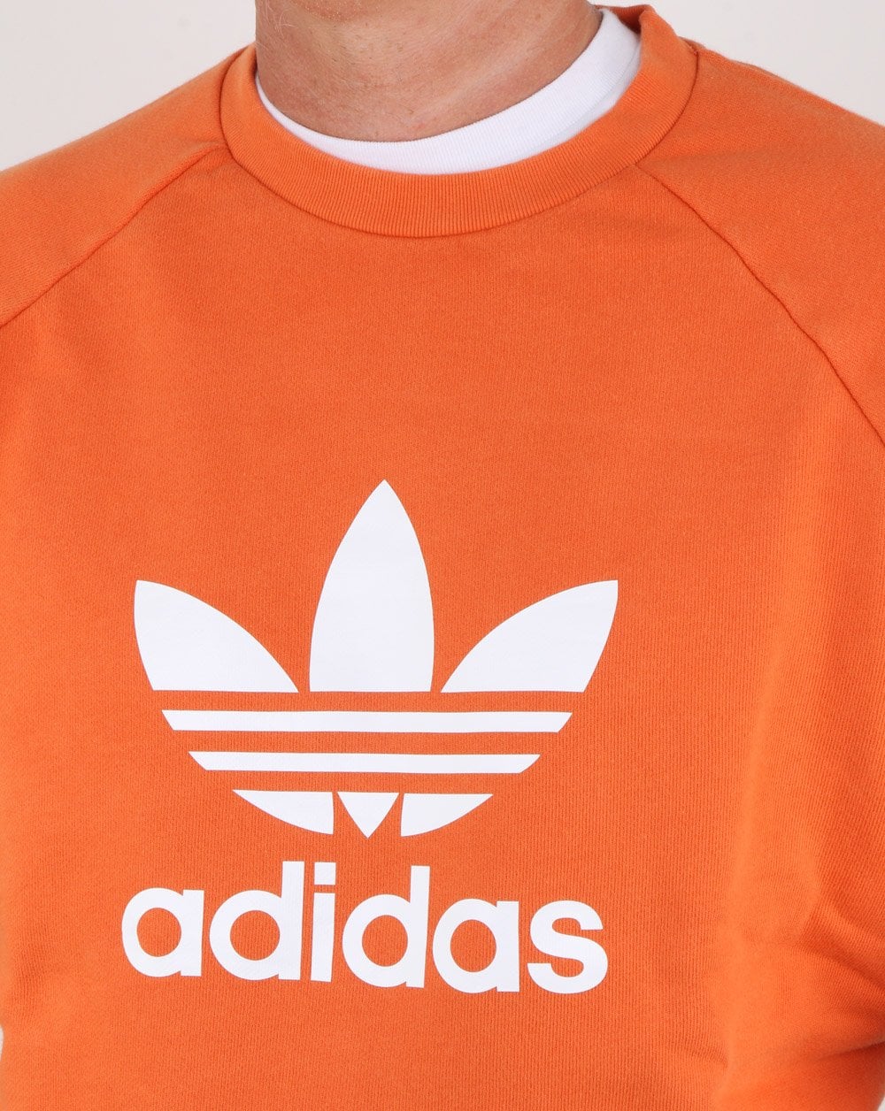 Adidas Originals Trefoil Crew Sweat Craft Orange - Image 2