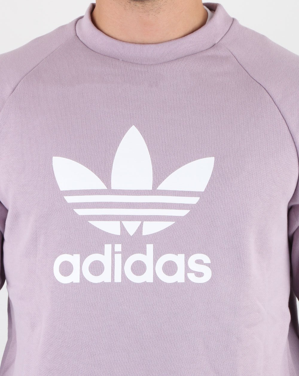 Adidas Originals Trefoil Crew Sweat Lilac - Image 3