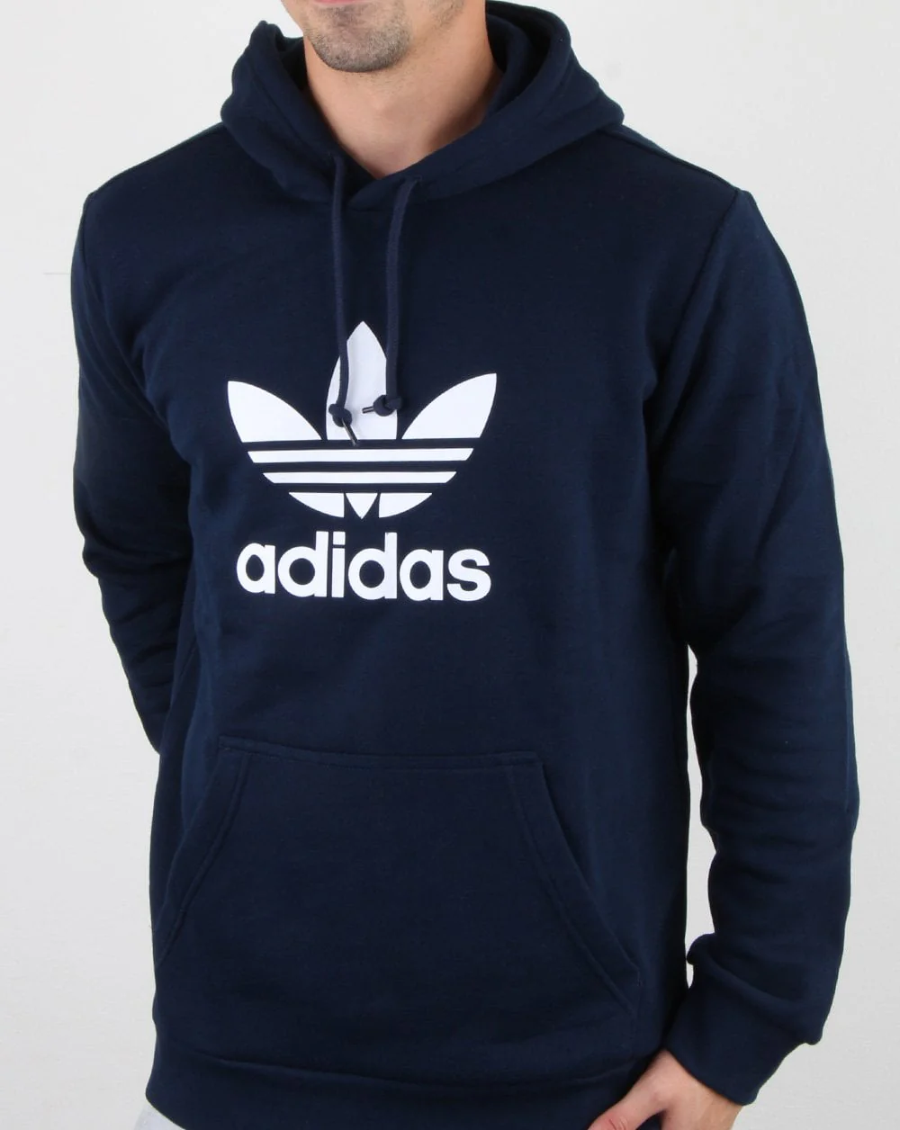 Adidas Originals Trefoil Hoodie Navy - Image 2