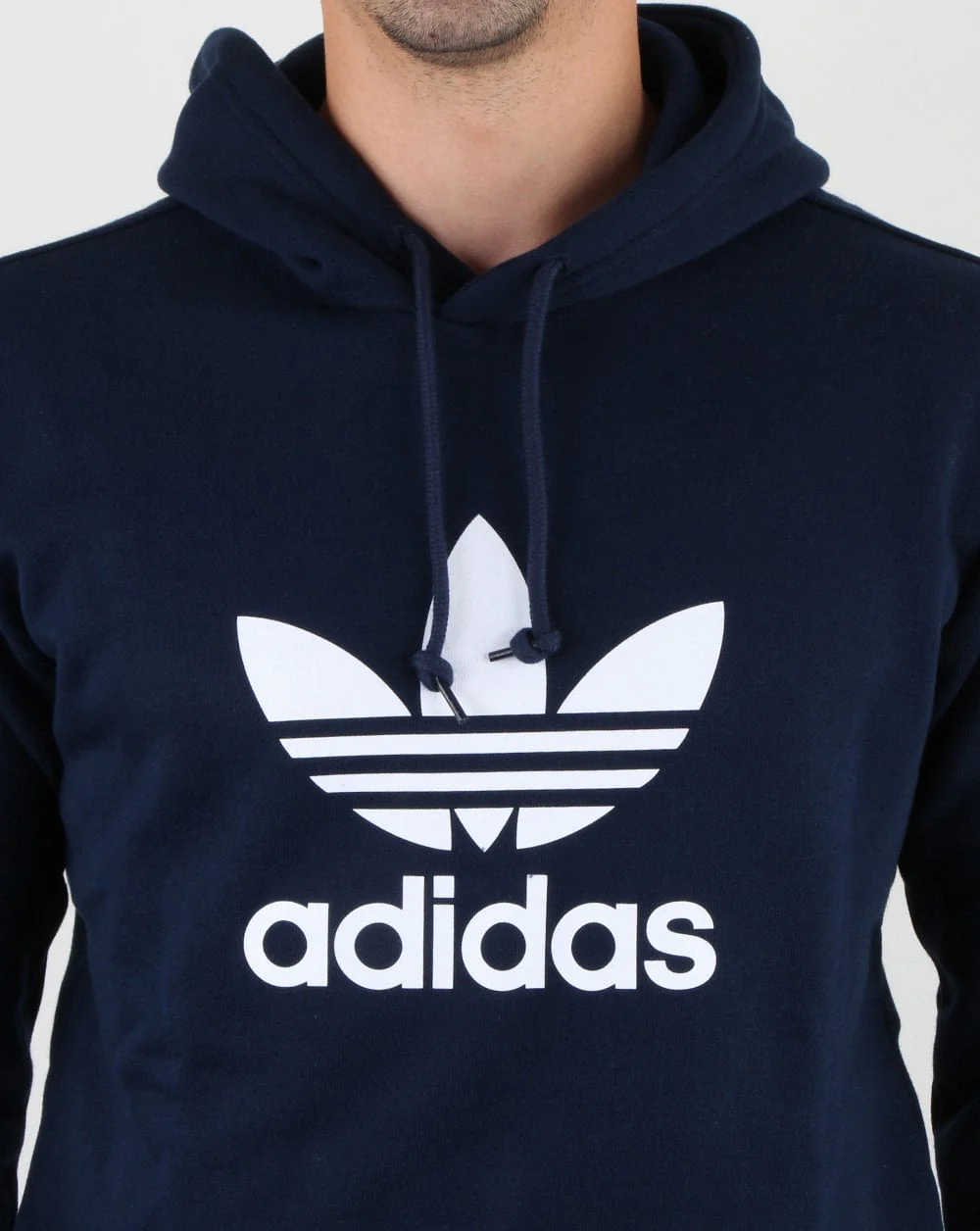 Adidas Originals Trefoil Hoodie Navy - Image 4