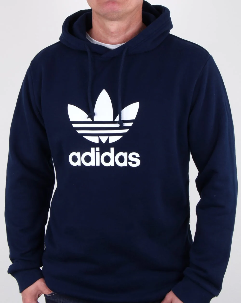 Adidas Originals Trefoil Hoody Navy - Image 2