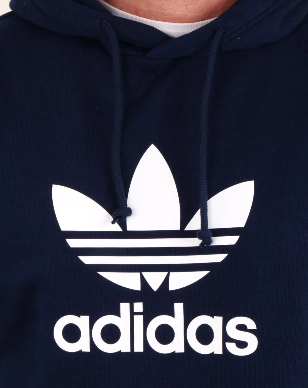 Adidas Originals Trefoil Hoody Navy - Image 3