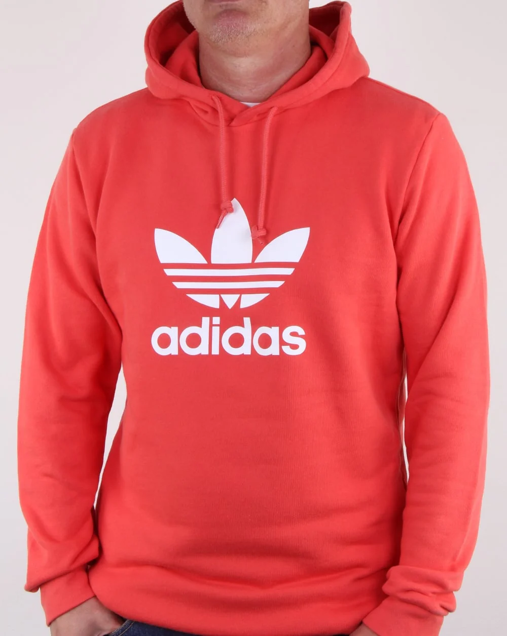 Adidas Originals Trefoil Hoody Trace Scarlet