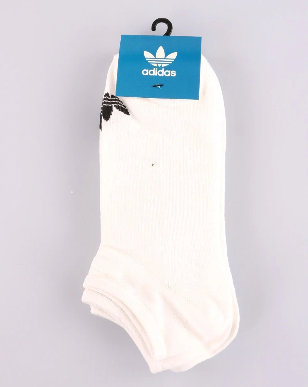 Adidas Originals Trefoil Liner Socks 3 Pack White/Black - Image 2