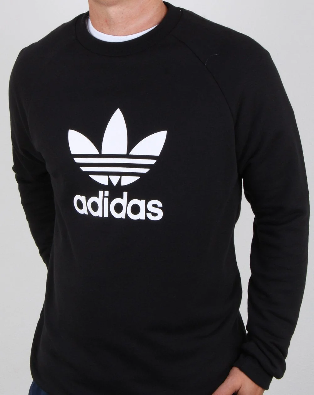 Adidas Originals Trefoil Sweatshirt Black - Image 3