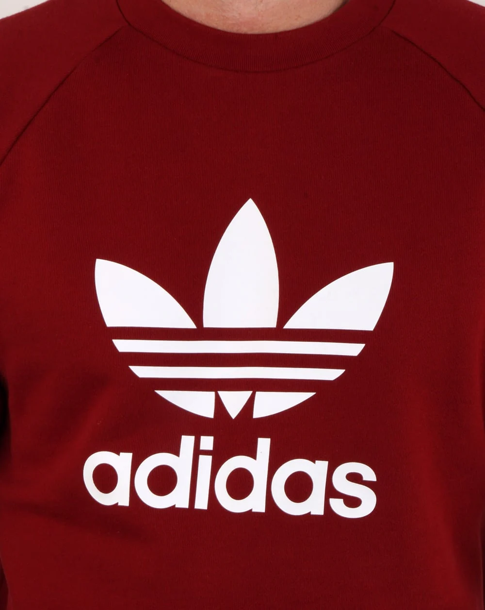 Adidas Originals Trefoil Sweatshirt Rust Red - Image 2