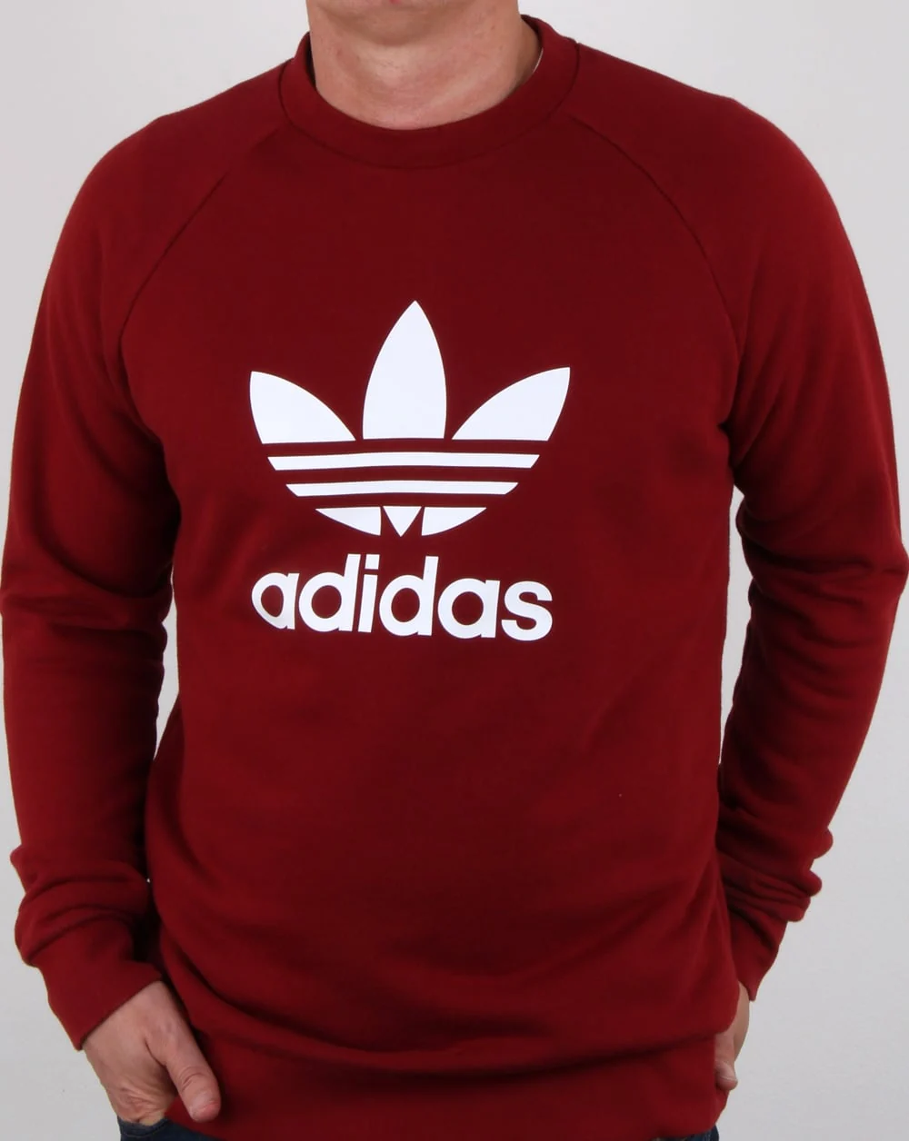 Adidas Originals Trefoil Sweatshirt Rust Red - Image 3