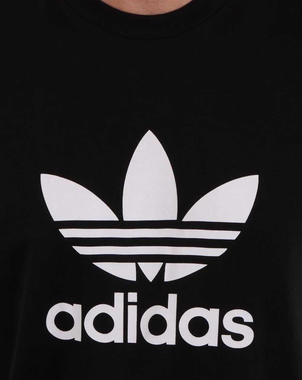 Adidas Originals Trefoil T Shirt Black - Image 2