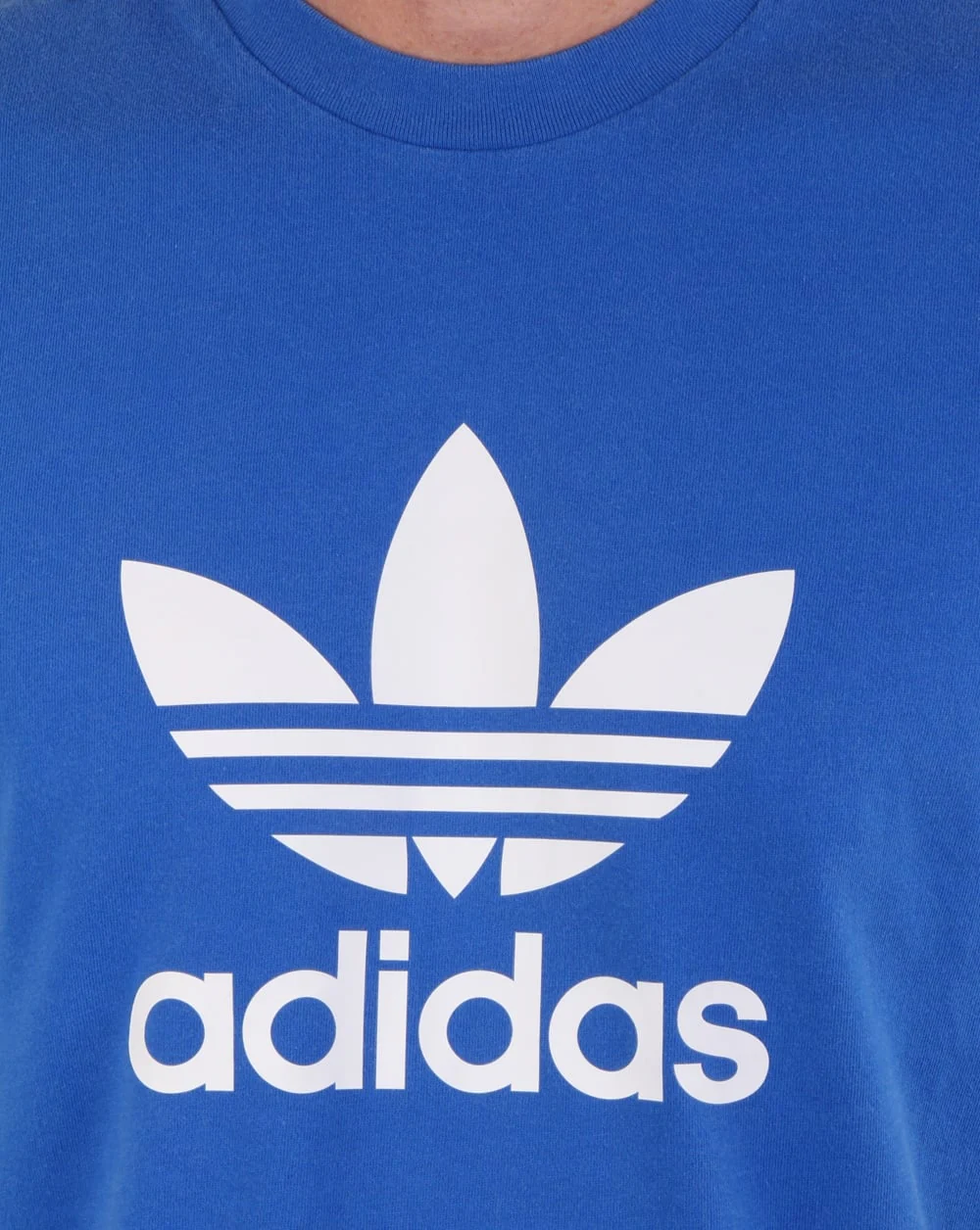 Adidas Originals Trefoil T Shirt Blue - Image 2