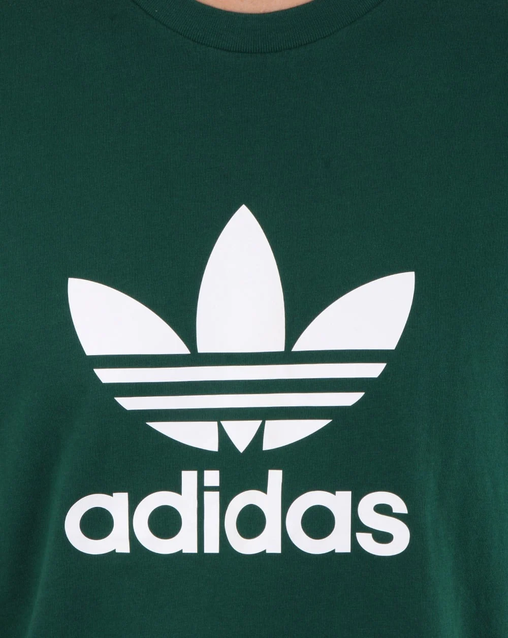 Adidas Originals Trefoil T Shirt Green - Image 2