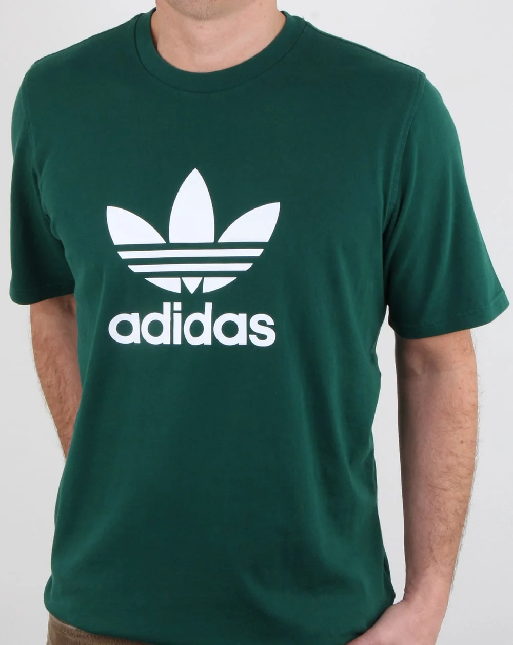 Adidas Originals Trefoil T Shirt Green - Image 3