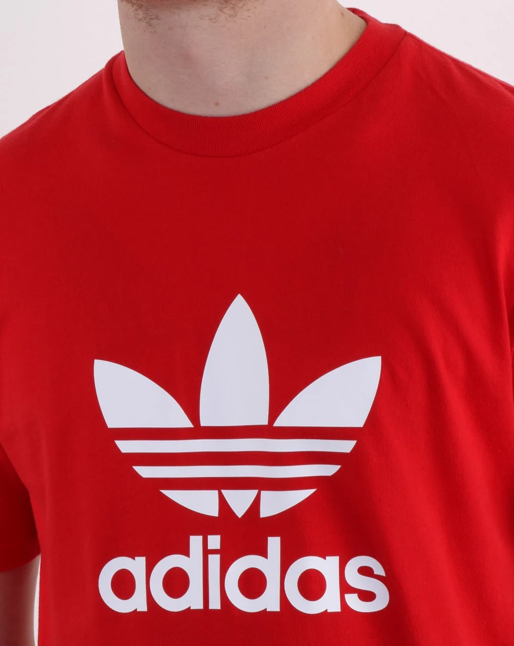 Adidas Originals Trefoil T Shirt Scarlet Red - Image 2