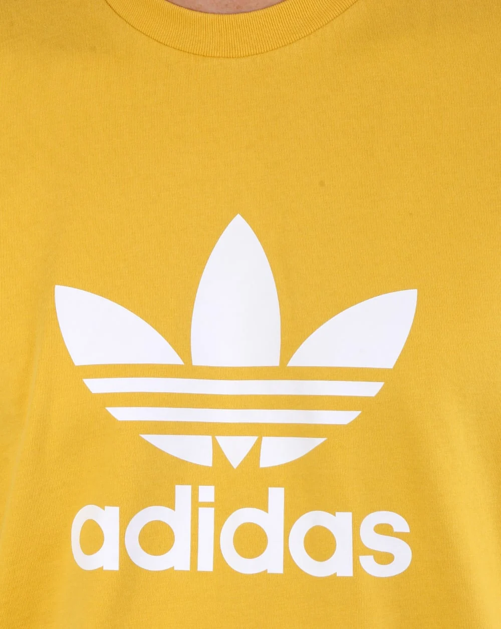 Adidas Originals Trefoil T Shirt Yellow - Image 2