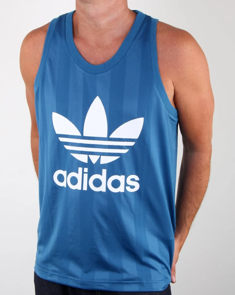 Adidas Originals Trefoil Vest Core Blue - Image 3