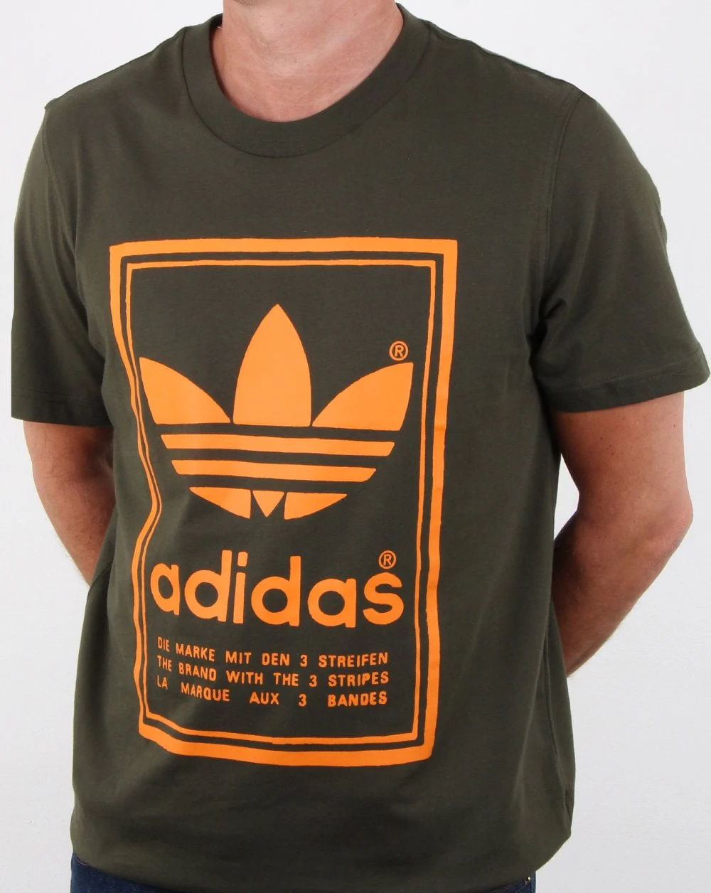 Adidas Originals Vintage T Shirt Night Cargo - Image 3