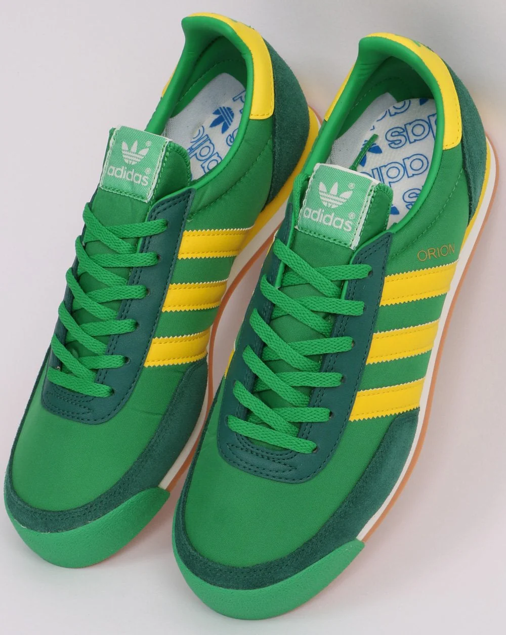 Adidas Orion Trainers Vivid Green/Yellow - Image 3