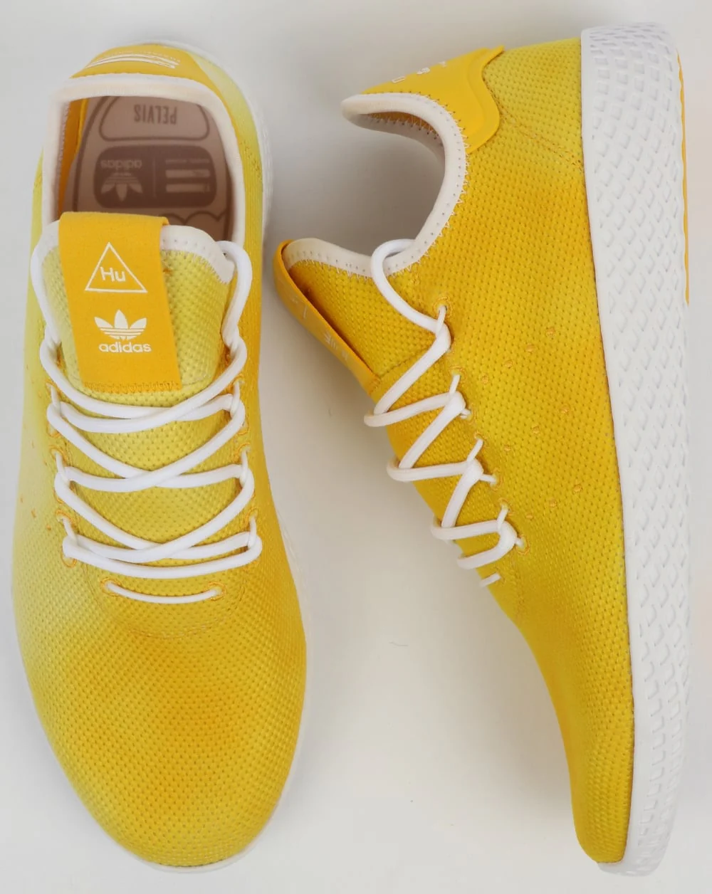 Adidas PW HU Holi Tennis Trainers Yellow/White - Image 2