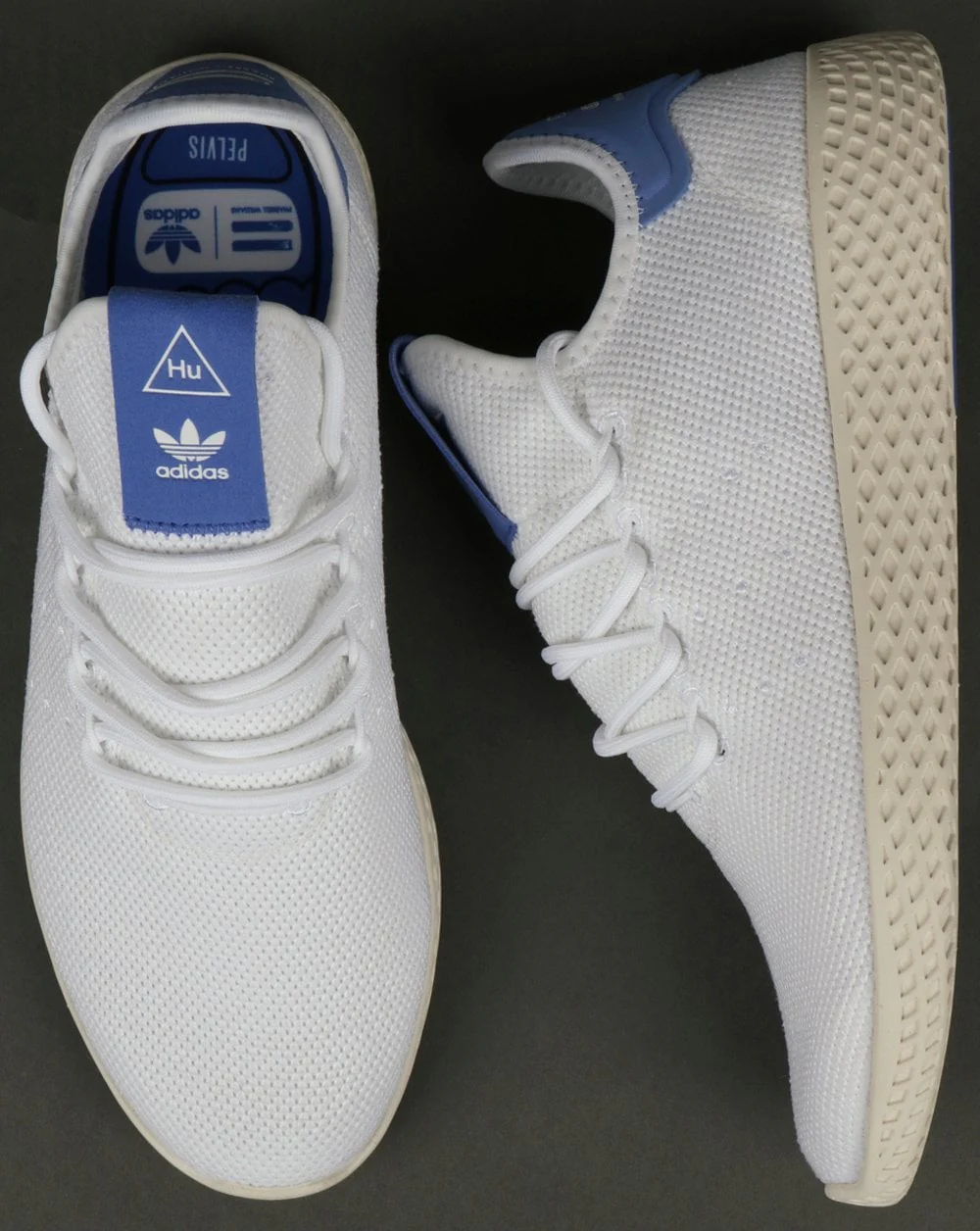 Adidas PW Tennis HU Trainers White/Blue - Image 2