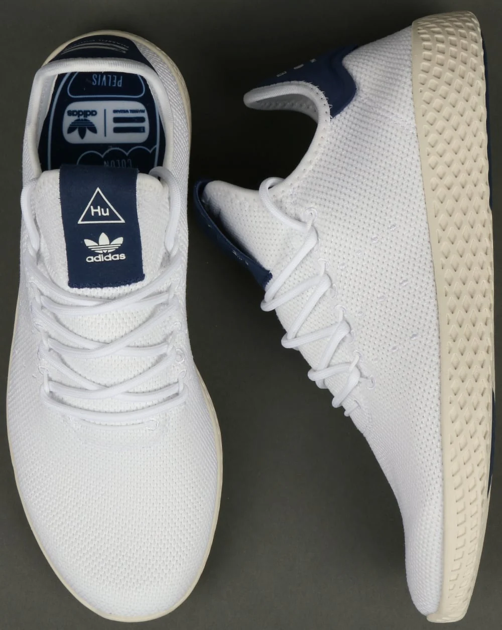 Adidas PW Tennis HU Trainers White/Navy - Image 2