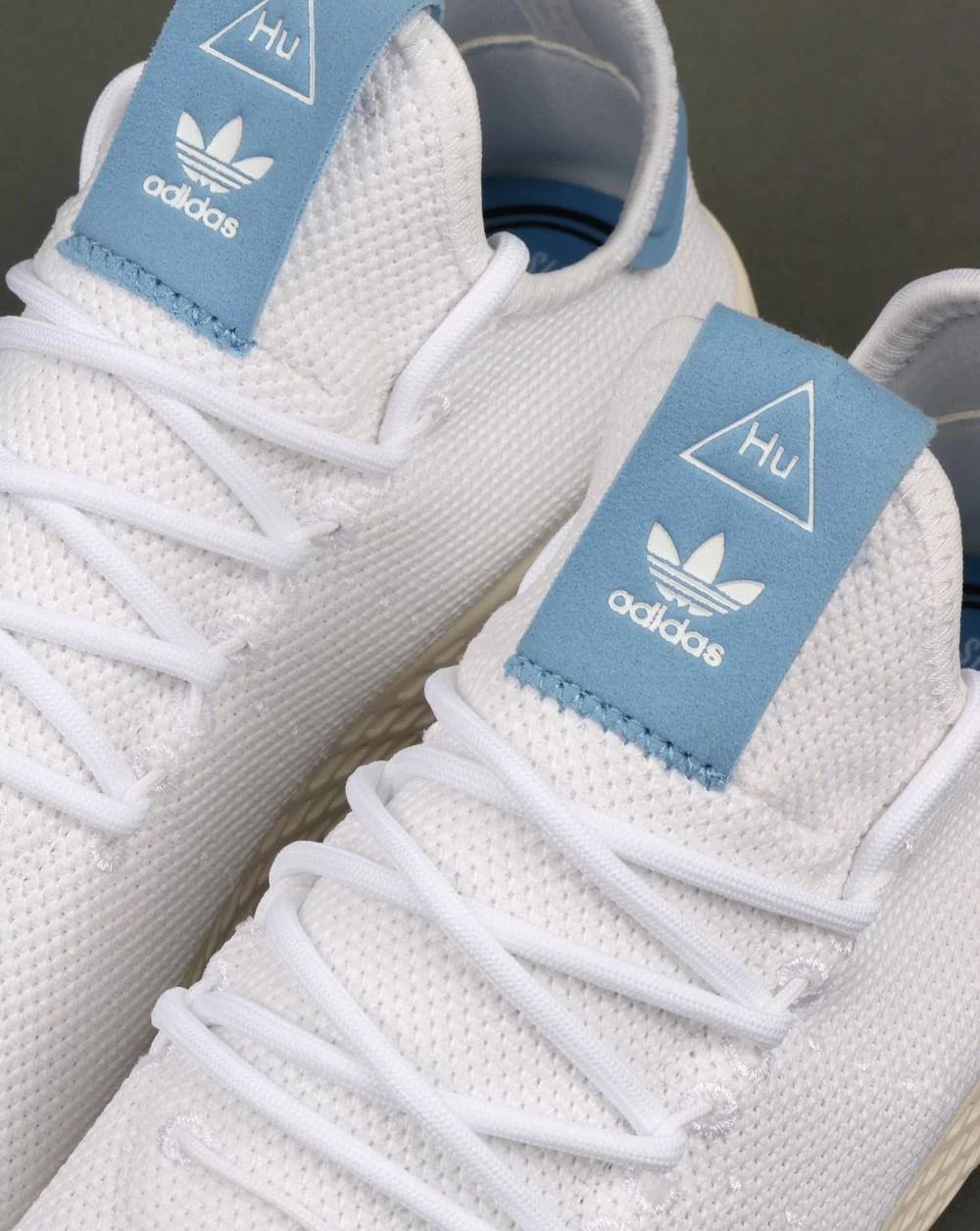 Adidas PW Tennis HU Trainers White/Sky Blue - Image 3