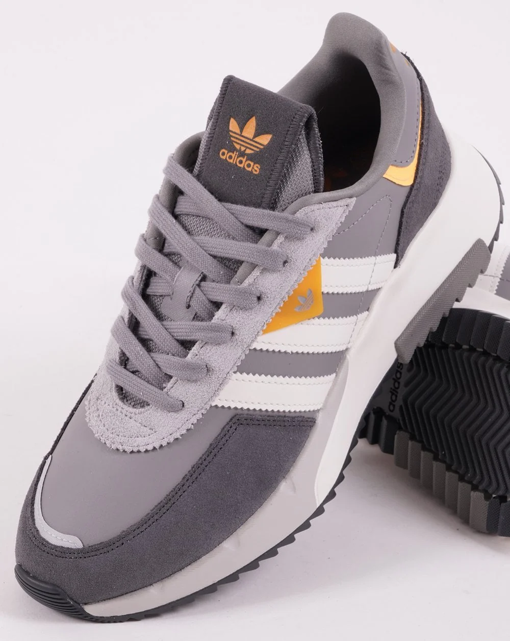 Adidas Retropy F2 Trainers Grey/White/Gold