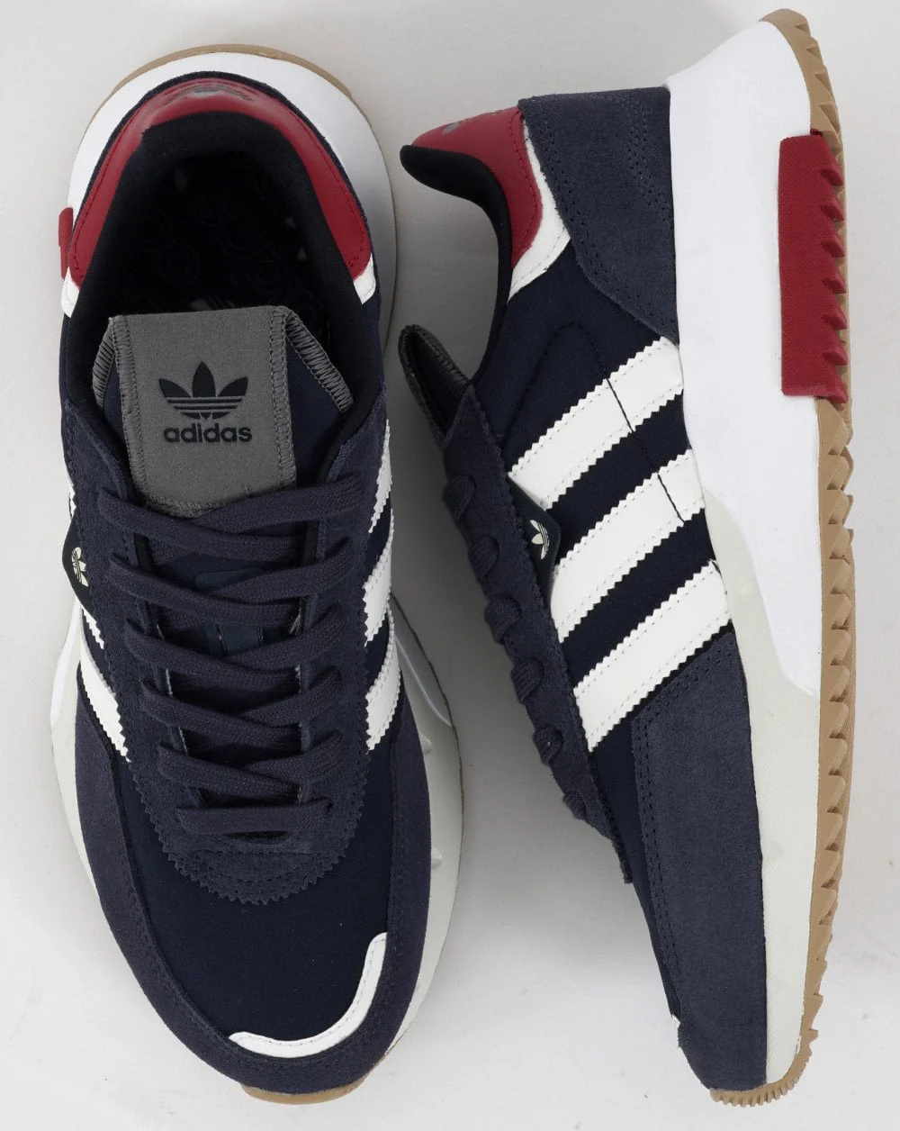 Adidas Retropy F2 Trainers Navy/Off White - Image 2