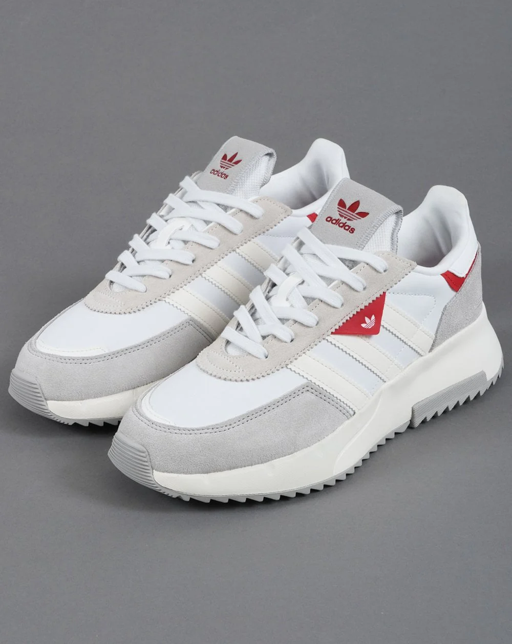 Adidas Retropy F2 Trainers White/Red - Image 2
