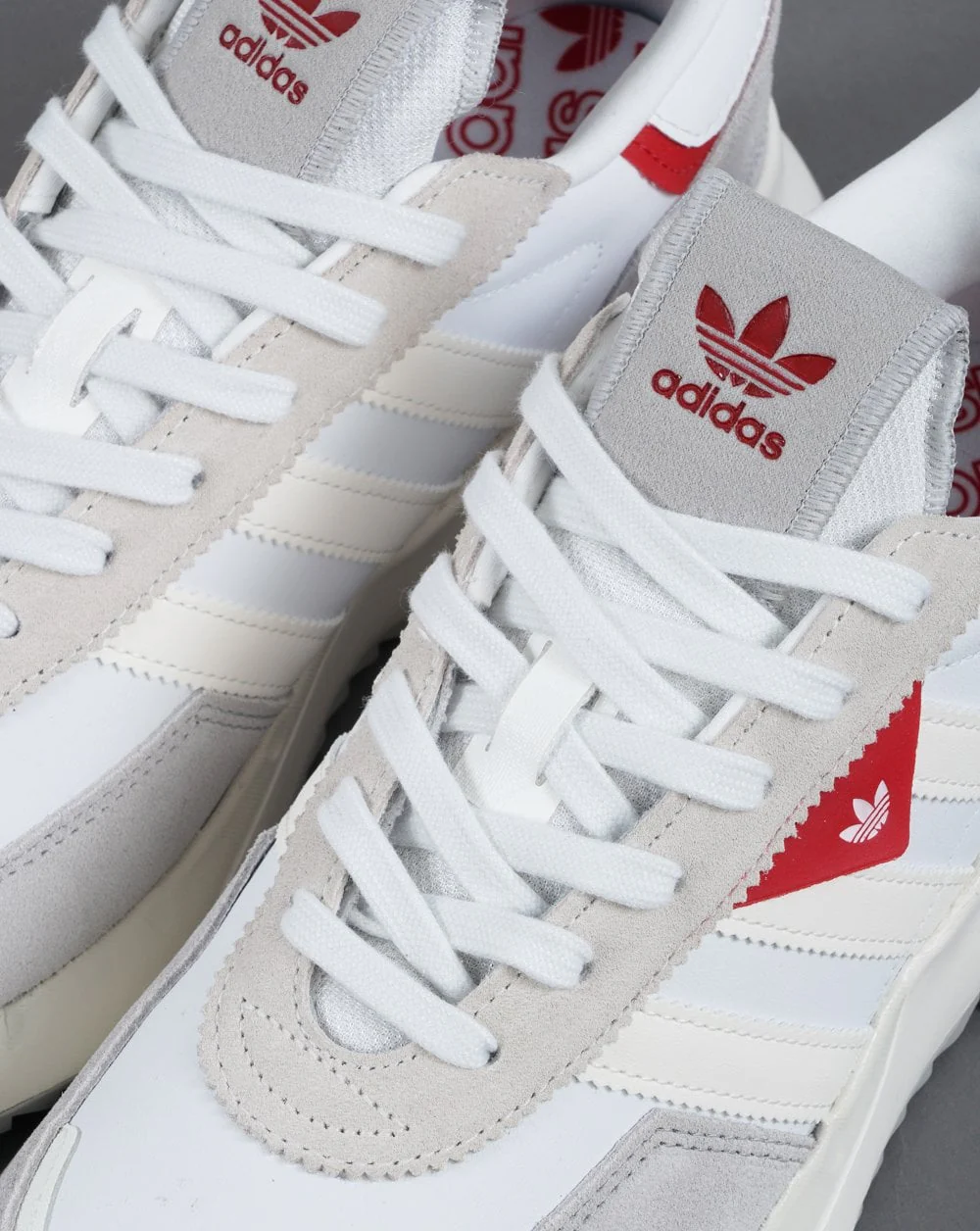 Adidas Retropy F2 Trainers White/Red - Image 4