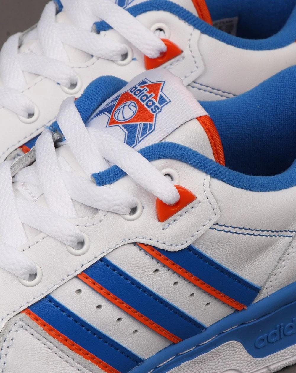 Adidas Rivalry Low Trainer White/Blue/Orange - Image 4
