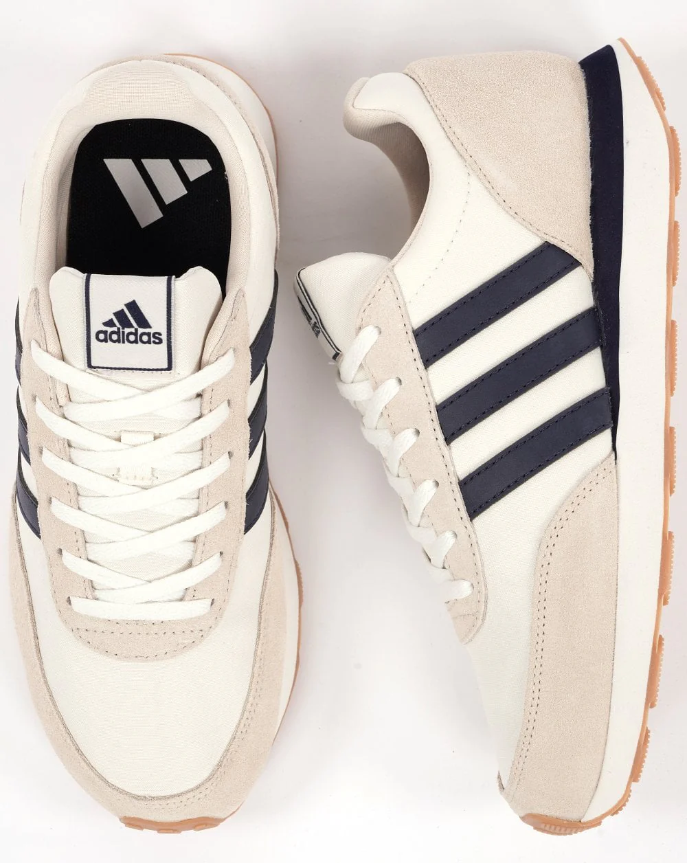 Adidas Run 60s Trainers Off White / Navy - Image 4