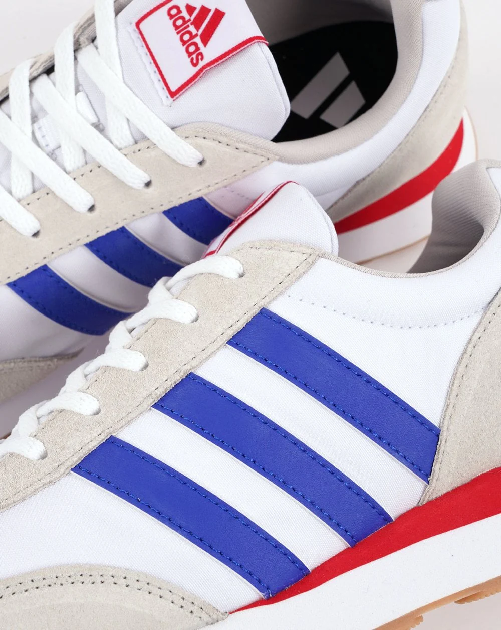 Adidas Run 60s Trainers White/Blue/Red - Image 3