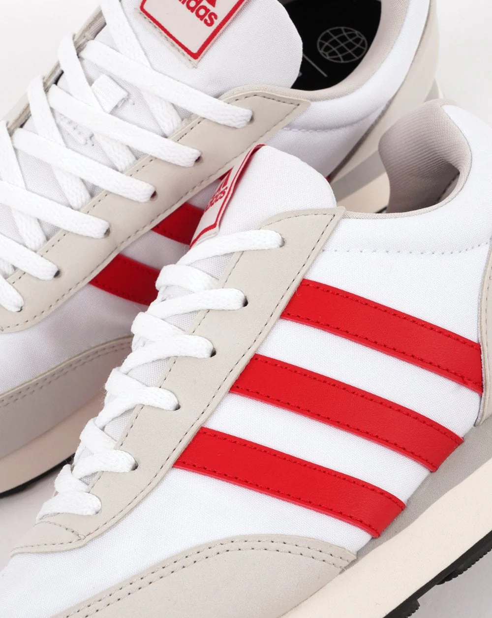Adidas Run 60s Trainers White Red - Image 3