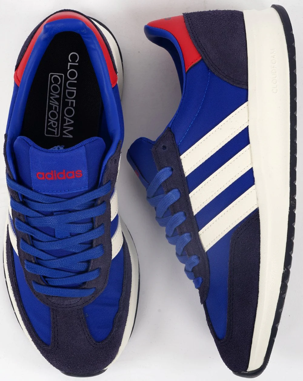 Adidas Run 70 Trainers Royal / White - Image 4