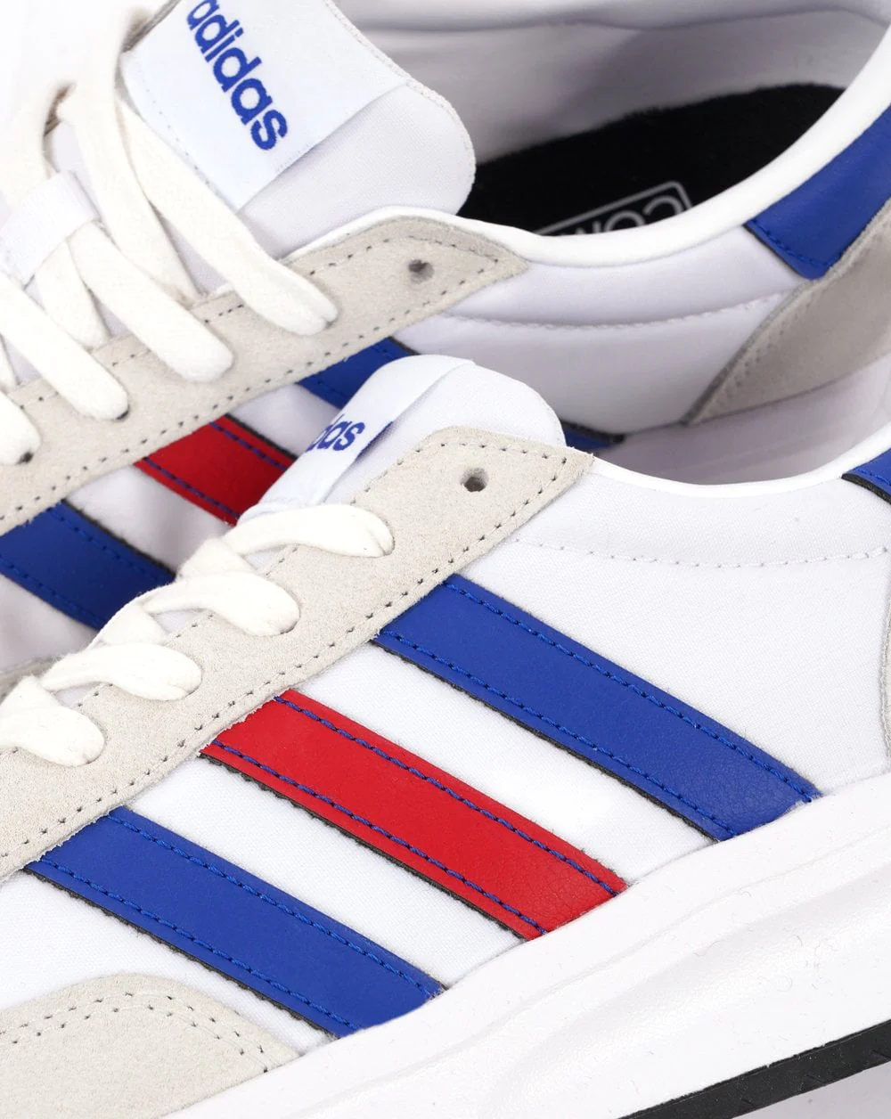 Adidas Run 70 Trainers White Royal Red - Image 3