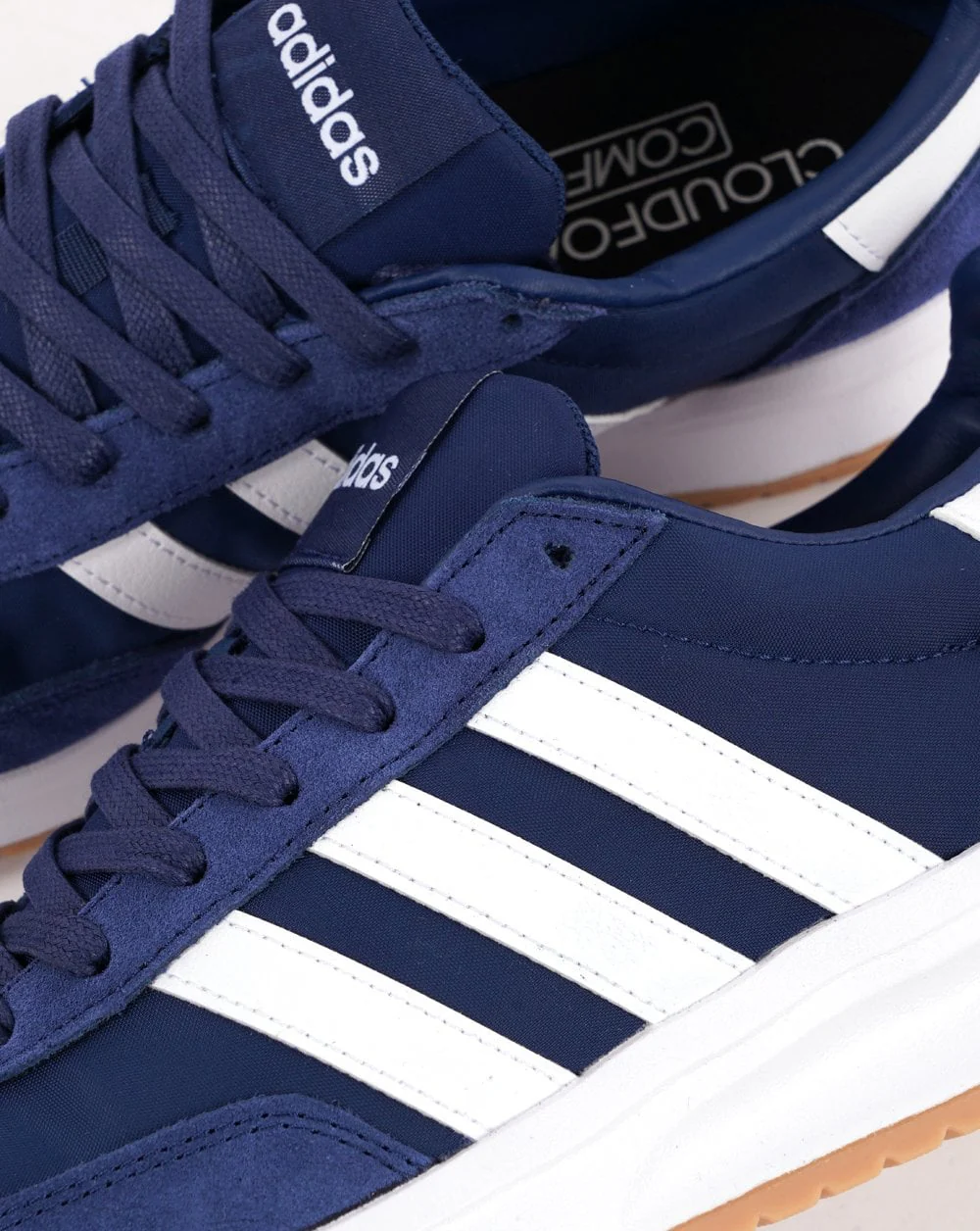 Adidas Run 70s 2.0 Trainers Dark Blue/White - Image 3