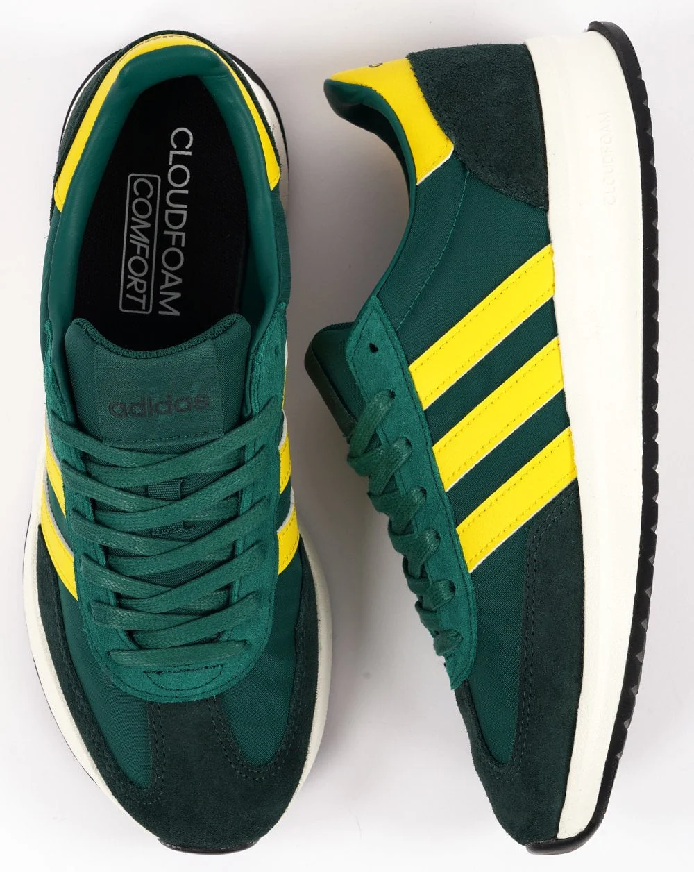 Adidas Run 70s Trainers Green Yellow - Image 4