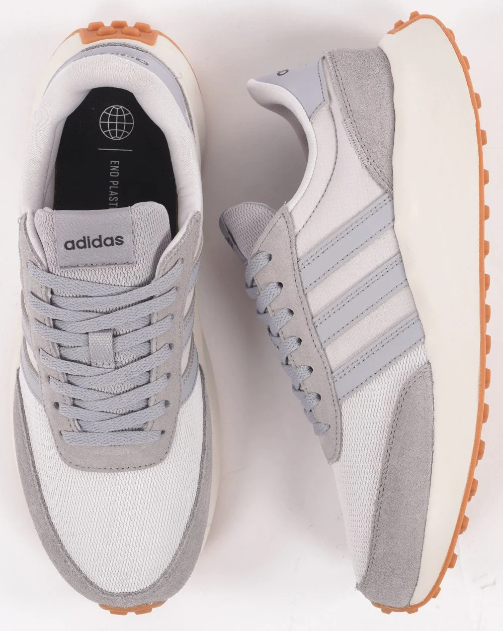 Adidas Run 70s Trainers Grey/Silver/White - Image 4