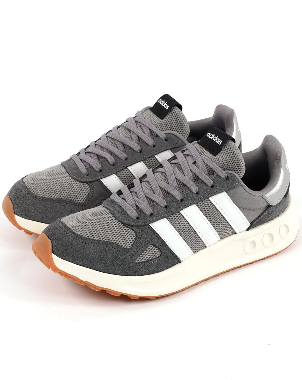 Adidas Run 84 Trainers Grey/White - Image 2