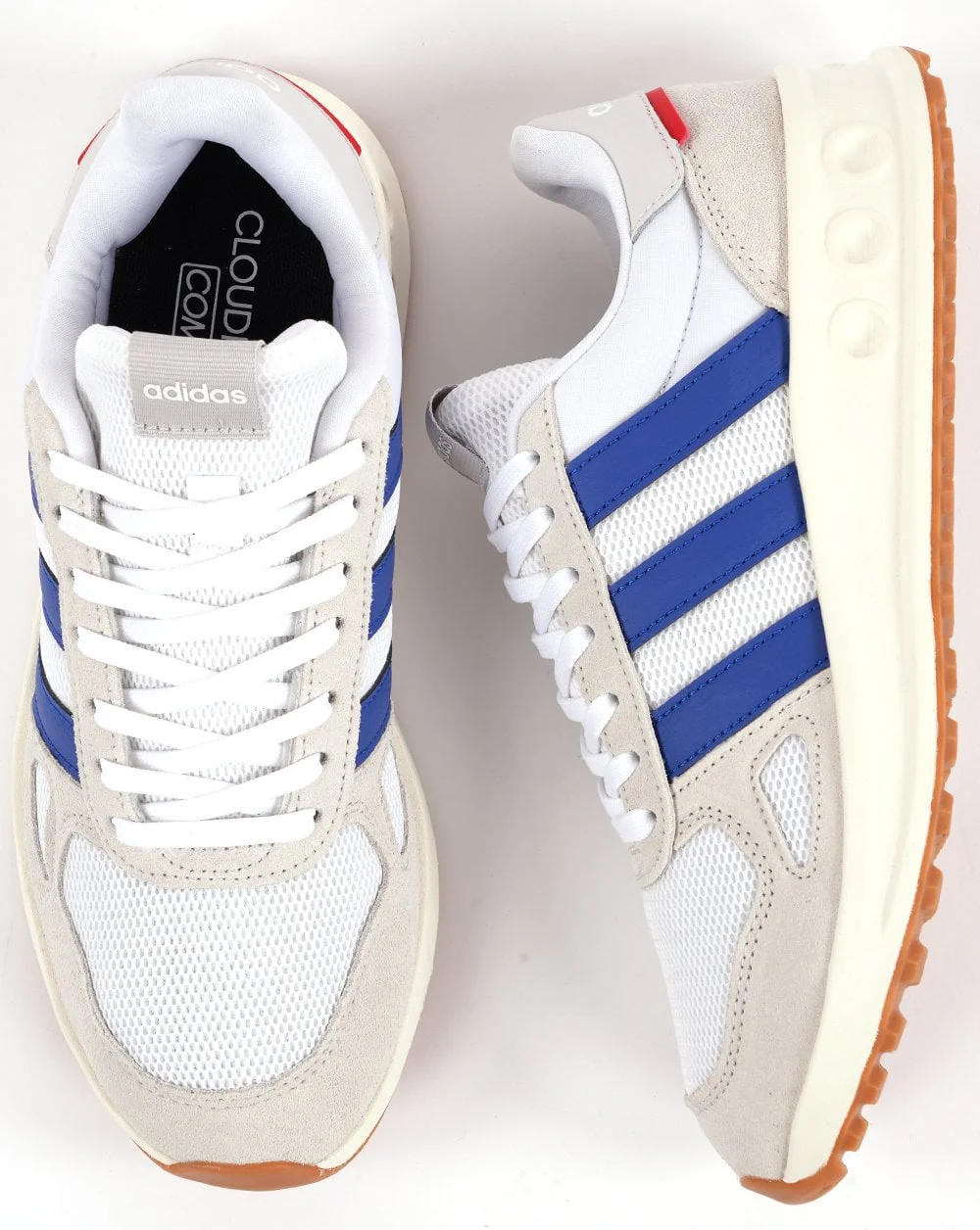 Adidas Run 84 Trainers White Royal - Image 4