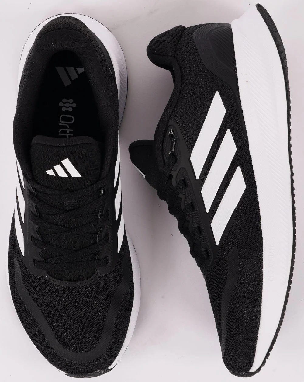 Adidas Run Falcon 5 Trainers Black/White - Image 4