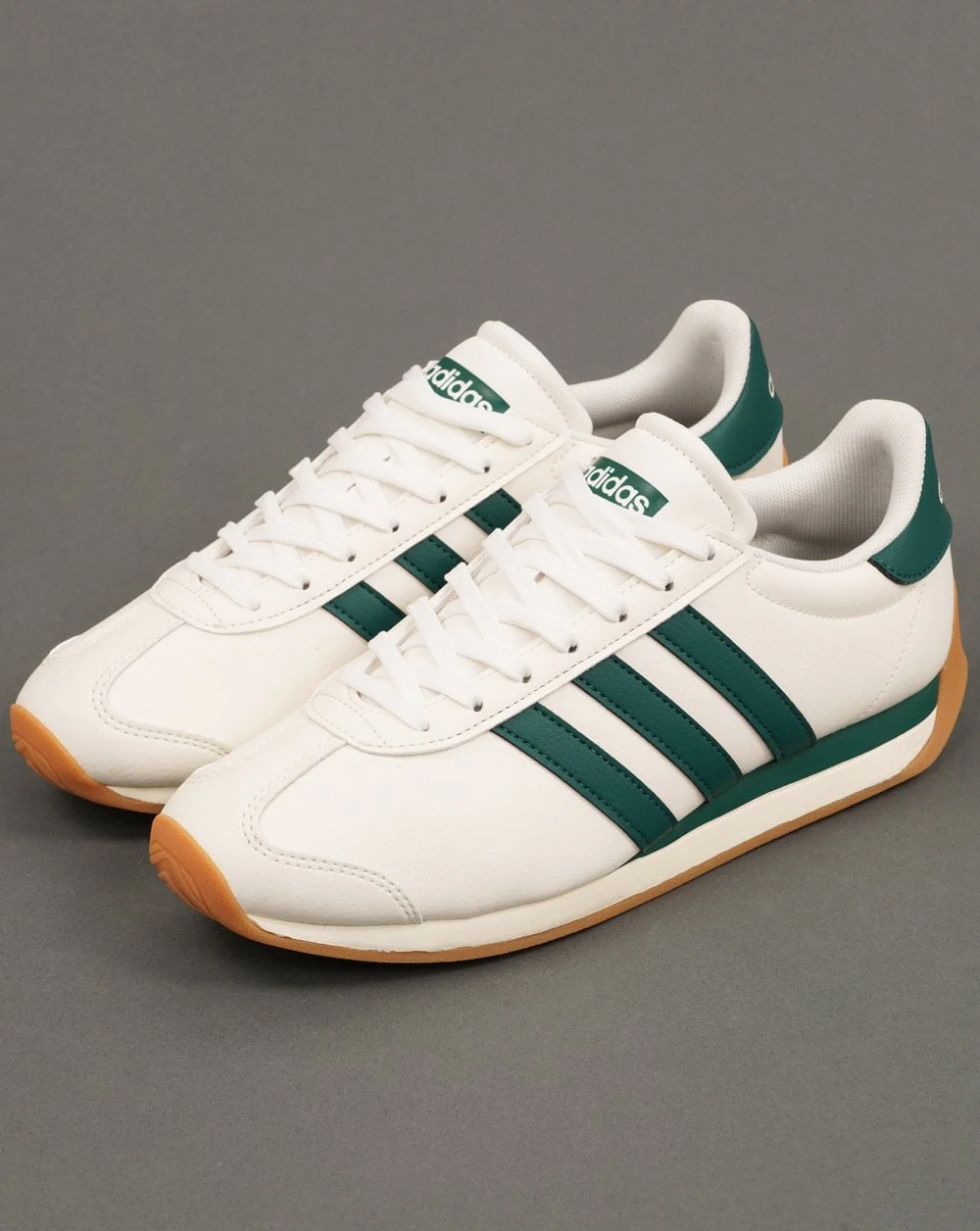 Adidas Runvista Trainers Off White / Green - Image 2