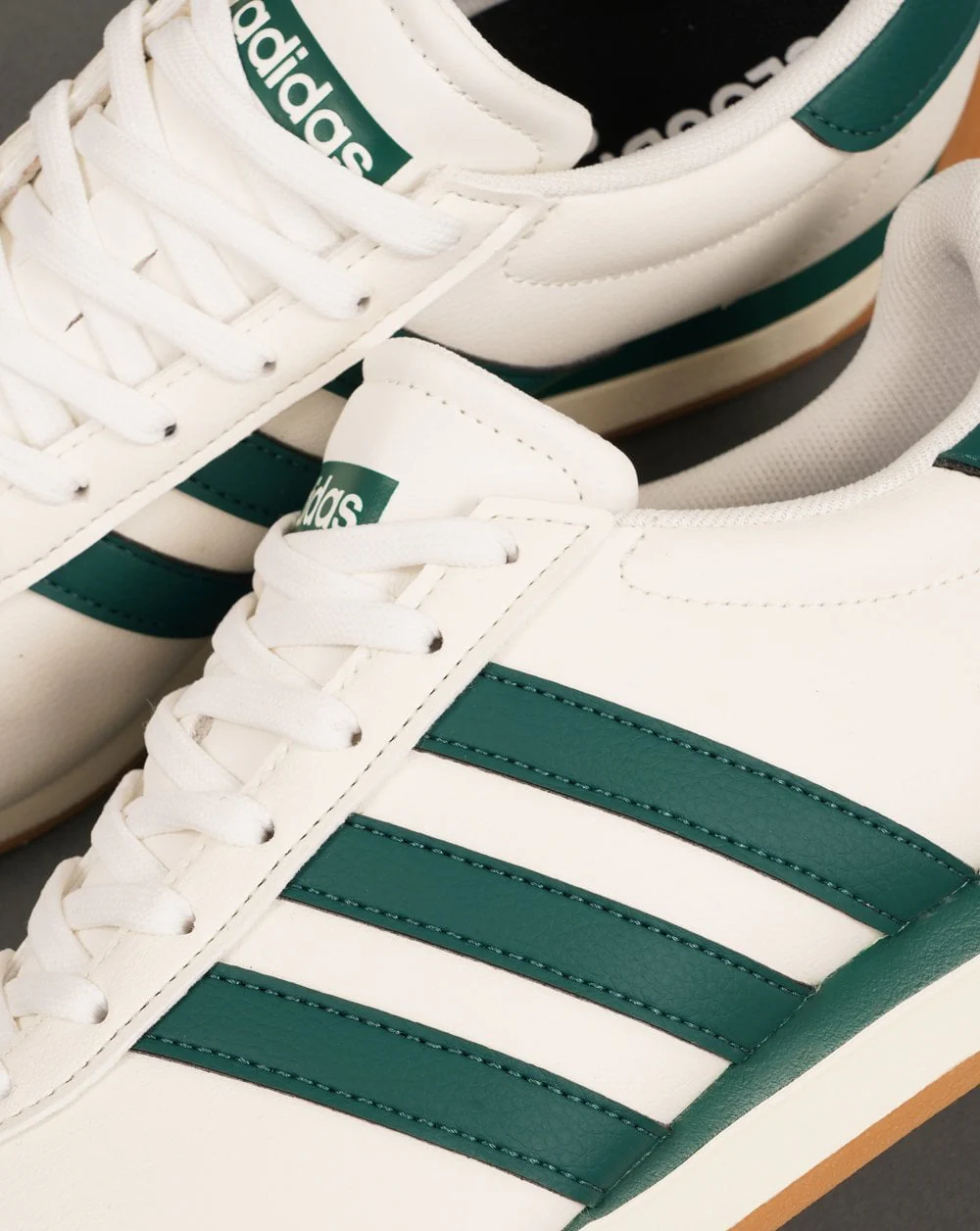 Adidas Runvista Trainers Off White / Green - Image 3