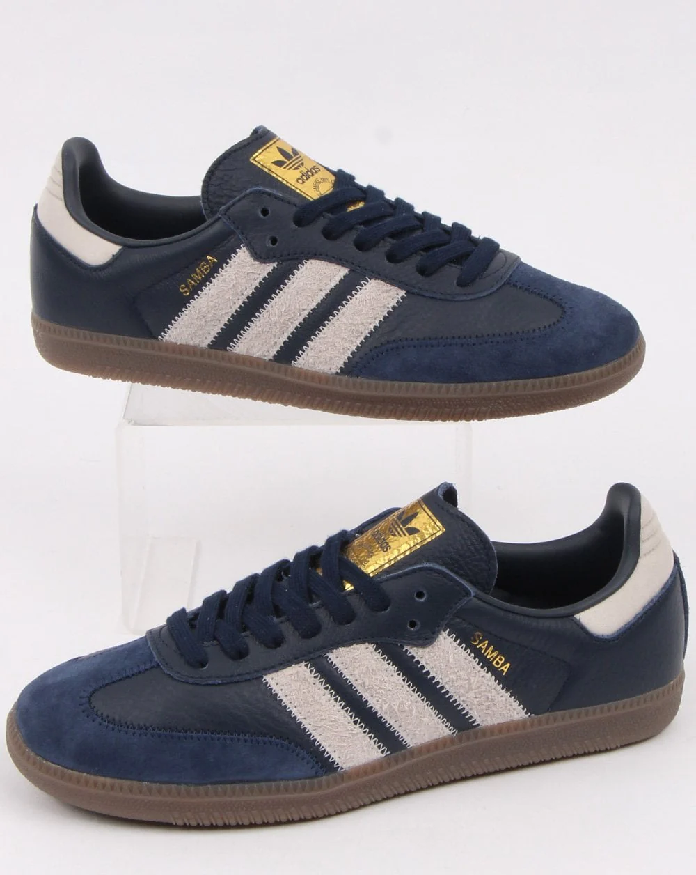 Adidas Samba Og Ft Trainers Navy/Grey