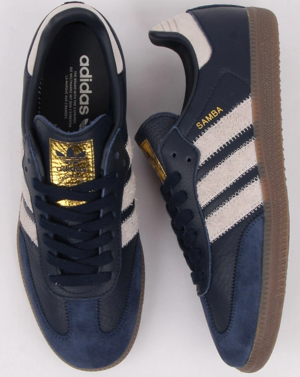 Adidas Samba Og Ft Trainers Navy/Grey - Image 2