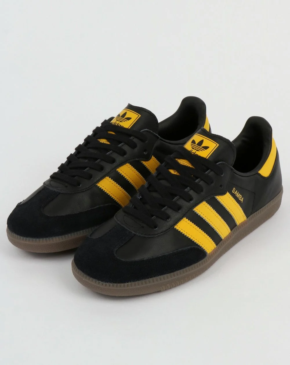 Adidas Samba OG Trainers Black/Bold Gold - Image 3